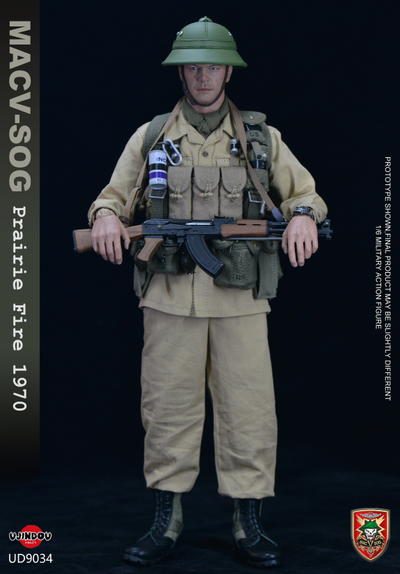 Боец спецназа MACV-SOG 1970 (война во Вьетнаме) - Коллекционная ФИГУРКА 1/6 MACV-SOG Prairie Fire 1970 (UD9034) - UJINDOU