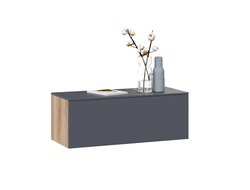 Гостиная Порто - Тумба для теле- и радио аппаратуры «Порто» Яблоня Беллуно/Графит софт