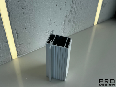 Алюминиевый короб для скрытых дверей Pro Design PANEL REVERS Белый RAL 9003