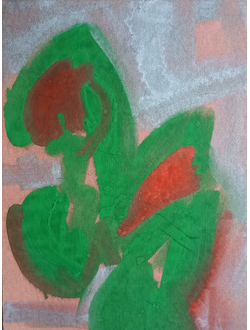 "Композиция" бумага акварель Акимов А.А. 1980-е годы