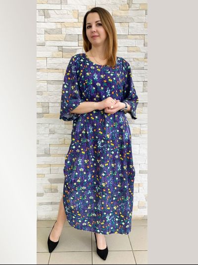 Платье 552-04240 цветы