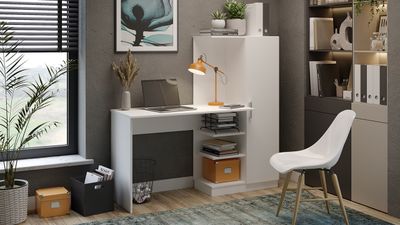 Стол компьютерный Бейсик Белый