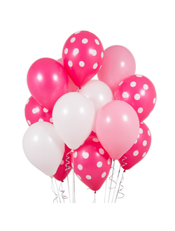 Сет розовый горошек(15шт)