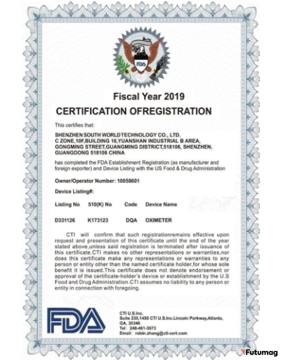 Пульсоксиметр Fingertip Синий