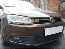 Защита радиатора Volkswagen Jetta VI 2010-2014 black