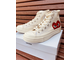 Белые высокие конверс плей женские