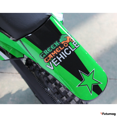 Электромотоцикл GreenCamel Питбайк DB500, 48V 1500W R14/R12 зеленый