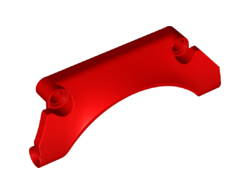 Technic, Panel Car Mudguard Arched #30 9 x 2 x 3 Straight Top, Red (42531 / 6254783)
