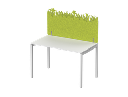 Экран фронтальный / боковой, с декором "Зеленая поляна", без фурнитуры