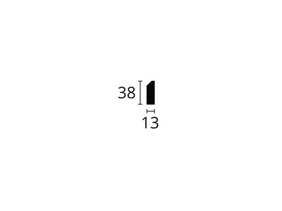Молдинг FT1 WALLSTYL® - 38*13*2000мм