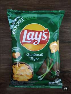 Чипсы Lays 70 гр. Зелёный лук