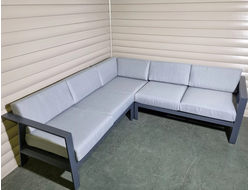 Диван двухместный Graphite из алюминия