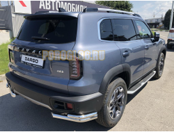 Защита заднего бампера угловая двойная d60/42 для Haval Dargo (2022-...)