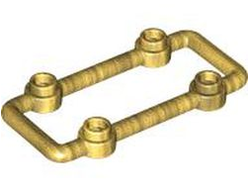 Bar 1 x 6 x 3 with 4 Studs, Pearl Gold (23444 / 6441065)