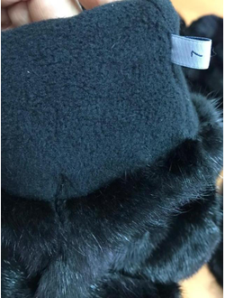 Варежки из меха норки