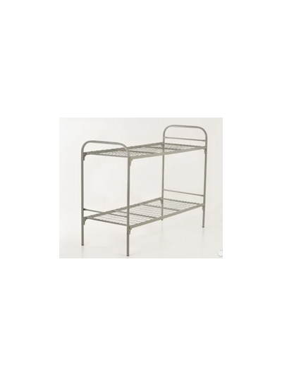 Кровать металлическая двухъярусная "Бюджет + 2"КА-2.1-2 (800х1900, сетка 50х50, 2 перемычки), цвет с