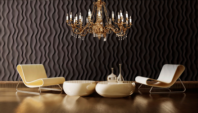 Гипсовая панель SANDY + LED артикул D-0003