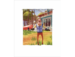 Штора в ванную Привет Сосед/ Hello Neighbor №6