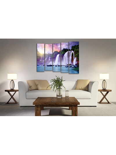 Модульная картина &quot;Диковинный водопад&quot;