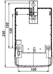  ГАБАРИТНЫЙ ЧЕРТЕЖ СЧЕТЧИКА AD11В.1-LRs-Z-R-TW (1-7-1)