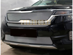 Защита радиатора для KIA Seltos 2020- chrome середина