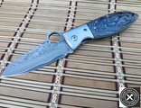 Складной нож Spyderco Damascus