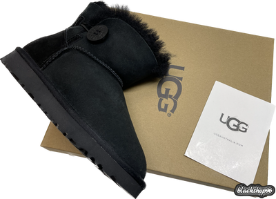 UGG W CLASSIC ULTRA С ПУГОВИЦЕЙ BLACK (36-40)