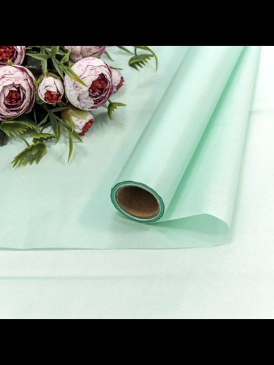 Бумага тишью водостойкая в рулоне (голубая), 50см*10м