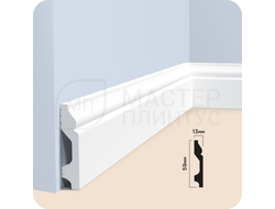 Плинтус напольный из дюрополимера солид HiWood B60