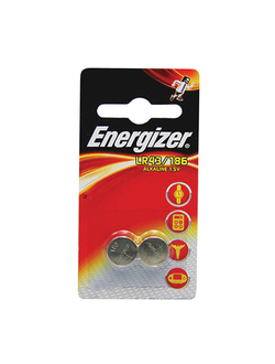 Батарейки ENERGIZER Alkaline 186 (G12, LR43), комплект 2 шт., в блистере, 1,5 В, 7638900393194