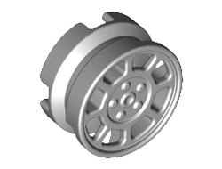 Wheel 11mm D. x 6mm with 8 Spokes, Light Bluish Gray (93593 / 4621178)