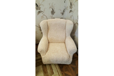 Чехол на кресло Микрофибра Ваниль