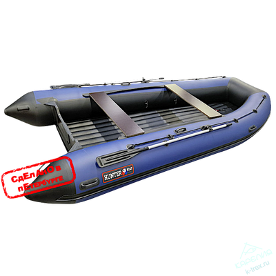 Лодка ПВХ Hunterboat Хантер Классика НД 420А Синий / Чёрный