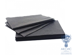 Салфетки бумажно-полиэтиленовые, черные 50 шт