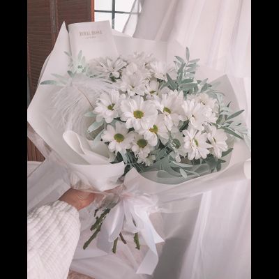 Ромашки с мятной зеленью