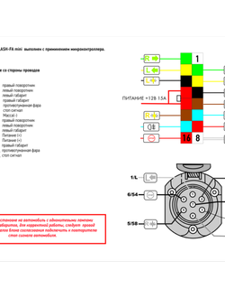 Электрика универсальная для фаркопа (ТСУ)