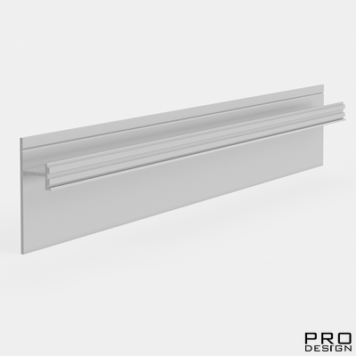 Теневой плинтус скрытого монтажа Pro Design 380 Грунт под покраску
