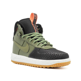 Nike lunar force 1 duck boot Черные c зеленым (41-45) Арт. 043F-A