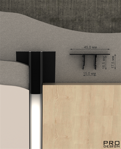 Декоративный стеновой профиль Pro Design 534 Черный