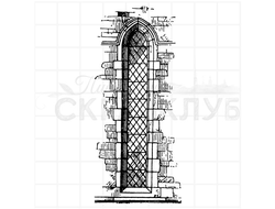 Штамп витражное окно