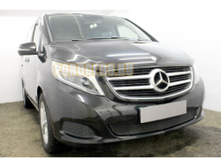Защита радиатора Mercedes-Benz V-Klass II 2014- black