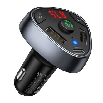 Автомобильное зарядное устройство “Hoco E51 Road treasure” BT FM трансмиттер