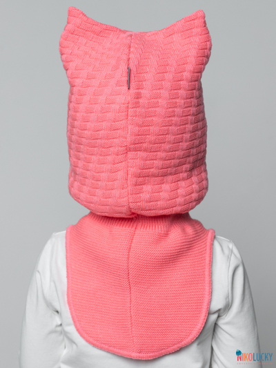 Шапка-шлем 24201-05 х/б подклад, розовый 52-54