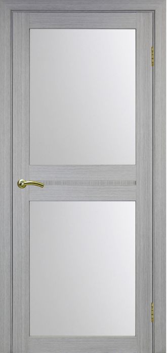 Межкомнатная дверь "Турин-520.212" дуб серый (стекло сатинато)