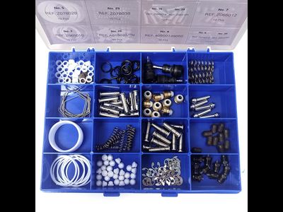 Набор запасных частей в боксе для краскопультов Walcom GENESI ALLUMINIO 90199