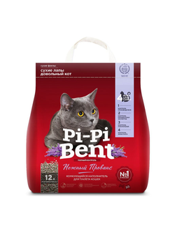 Наполнитель для кошек Pi-Pi Bent Нежный Прованс комкующийся 12 л