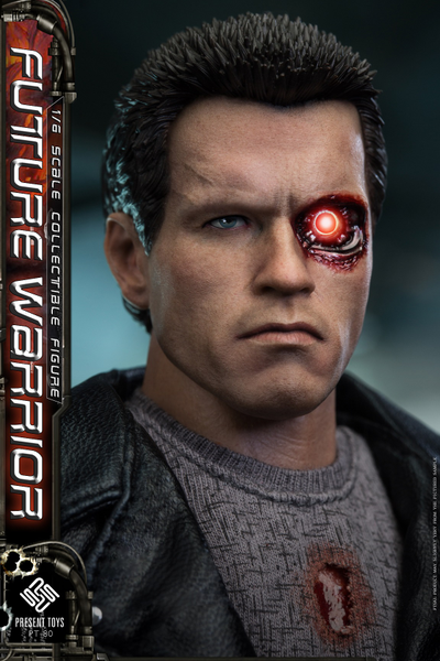 Терминатор Т-800 (Арнольд Шварценеггер) - Коллекционная фигурка 1/6 Future Warrior Leather version (PT-sp80) - PRESENT TOYS