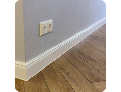 Плинтус ХДФ Dollken Cubu Hamburg Stil Slim 80мм Х 2,5 м 5012 Белый