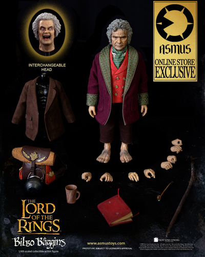 Старый Бильбо Бэггинс ("Властелин Колец") - КОЛЛЕКЦИОННАЯ ФИГУРКА 1/6 THE LORD OF THE RINGS SERIES: Bilbo Baggins (LOTR31) - ASMUS TOYS