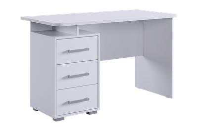 Стол компьютерный 1200 Лайт-2 белый/белый